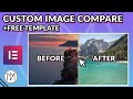 Custom Image Compare Slider - Elementor - CSS/JS - Tutorial