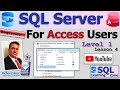 SQL Server for Access Users - Beginner 1 Lesson 4: Customer Table, Text Data Types, Primary Key
