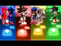 Sonic Amy Exe 🆚 Sonic Tails Exe 🆚 Metal Shadow 🆚 Shadow Exe FNF Tiles Hop