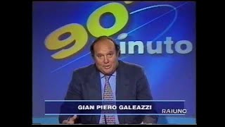 90°MINUTO FRAMMENTO DEL 14 FEBBRAIO 1999 LA SERIE A CONDUCE GIAMPIERO GALEAZZI#CASASTENE