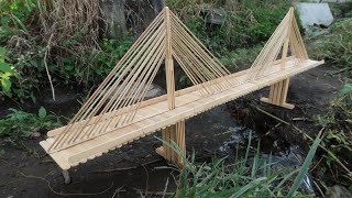 How to make Sunshine Skyway bridge using popsicle sticks