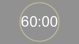 1 HOUR - 60 MINUTE - 4K - COUNTDOWN IN REVERSE - 3600 SECOND TIMER - TIMER - ALARM