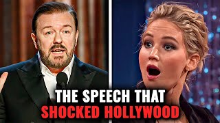 Ricky Gervais WRECKS Hollywood & Woke Culture In A Futuristic Speech!