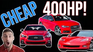 Cheap Fast cars with 400 Horsepower