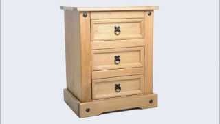 Birlea Corona 3 Drawer Bedside