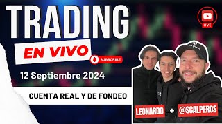 TRADING EN VIVO 12 DE SEPTIEMBRE 2024 APLICANDO EL MÉTODO WYCKOFF | NASDAQ   + @ScalperoS  scalping