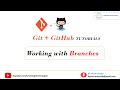 Git Tutorial for Beginners #6 || Working with Branches (using GitHub and Git Bash)