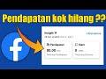 Cara mengatasi pendapatan di fb berkurang/hilang di fitur bintang