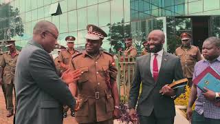 Minister of Homeland Security visits MPS headquarters - Beautiful parade inspection in Africa 🌍