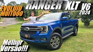 Avaliação FORD RANGER XLT 2024. A melhor Picape Média do mercado! 0 a 100, teste completo.