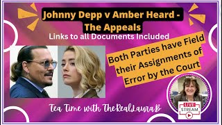 Johnny Depp v Amber Heard-The Appeals: Both Filed Their Assignments of Error