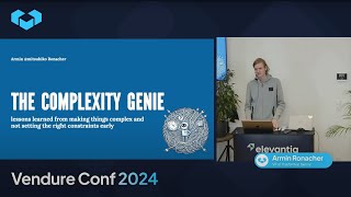 The Complexity Genie - Armin Ronacher, Vendure Conf 2024