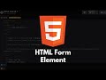 HTML Tutorial #22 - HTML Form Element | textfield, email, password, radio button, checkbox, textarea