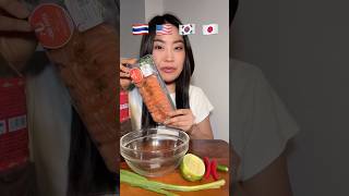 กินเมนูจากแซลมอน 4 สัญชาติ 🐟#mukbang #fpy #asmr #food #salmon #eating #foodie