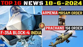 Indian Defence Updates : F-35A Block 4 for India,Armenia MRSAM Order,156 LCH Deal,Light Tank by 2027