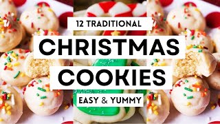 12 TRADITIONAL CHRISTMAS COOKIES | Easy Recipe Ideas #christmas #christmas2024