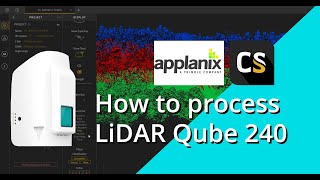 "How to process LiDAR Qube 240" with YellowScan CloudStation & Applanix POSPac