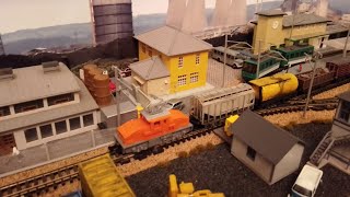 N Gauge inglenook shunting/switching layout. Freelance Kato Locomotives