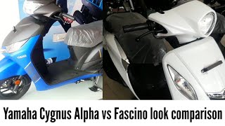 Yamaha Cygnus Alpha vs Yamaha Fascino look comparison