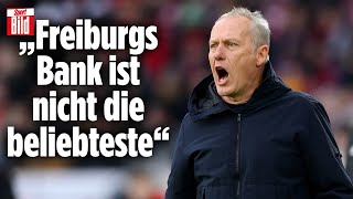 SC Freiburg: Streich fliegt nach „lustigem Spruch“ mit Rot von der Bank | Reif ist Live
