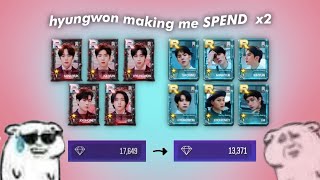 spending 5,000+ diamonds on monsta x 😊👋💎 superstar starship