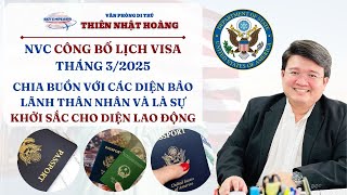 #69 | NVC công bố lịch Visa tháng 3/2025, khởi sắc cho diện lao động | VP Di Trú Thiên Nhật Hoàng