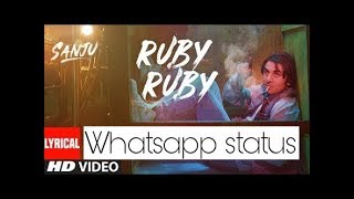 Ruby Ruby Lyrical Whatsapp Status Video •The WARRI's Channel•