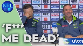 Ricky Stuart flares up over Panthers viking clap question  | NRL on Nine