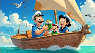 Popeye The Sailor Man Cartoon For Kids AI Generated Video And Audio