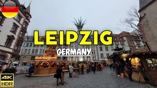 Leipzig, Germany 4K Walking Tour in December 2022 | ASMR 🇩🇪