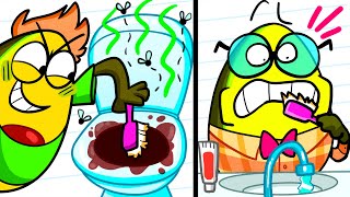 Good Kid vs Bad Kid | Funny Cartoon by Avocado Couple