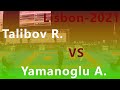 Karate 1. Premier League. Lisbon 2021. Talibov Ryzvan - Yamanoglu Alparslan. Male kumite 84+ kg