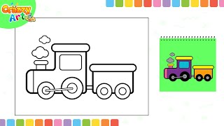 satisfying train coloring video #satisfying #coloring #video