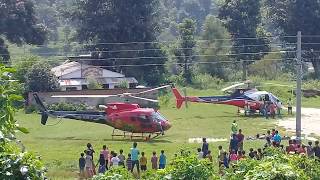 Gorkha Arughat Helicopter supply goods for mountain region