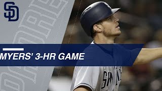 Wil Myers hits three home runs vs. the D-backs