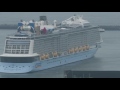 客船クルーズ　quantum of the seas　クァンタム・オブ・ザ・シーズ 入港～旋回後進 高知新港　2016 6