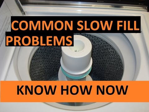 Washing Machine Fills Slowly - Troubleshoot It Washing Machine Fills Slowly - Troubleshoot It