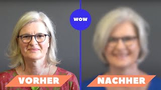 ✨ Graue Haare zum Glänzen gebracht: Vorher/Nachher Bob-Haarschnitt \u0026 Styling-Tipps! 💇‍♀️