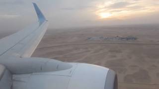 [WELCOME TO THE DESERT] Thomson Airways (TUI) Boeing 737 Approach, Landing \u0026 Taxi at Hurghada Int'l