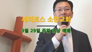 2020년 3월 29일 세리토스 소망 교회 주일 온라인 예배