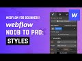 Webflow Noob to Pro: Styles panel