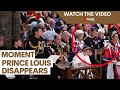 The moment Prince Louis disappears from King Charles' Coronation | 7NEWS