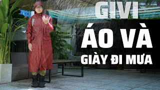 TRÊN TAY Áo và giày đi mưa GIVI trong phố