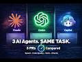 Claude vs Codex vs Copilot | Same Task, 3 AI Agents, 3 PRs Compared