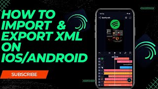 How to Import and Export an XML on IOS/ANDROID alightmotion #alightmotiontutorial