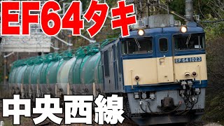 【鉄写紀行第91弾】中央西線EF64貨物列車を撮影！