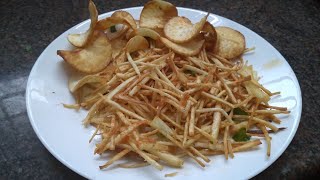 Tasty maragenasu chips ( ರುಚಿಯಾದ ಮರಗೆಣಸು  ಚಿಪ್ಸ್ )