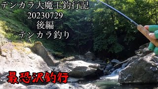 テンカラ大魔王釣行記20230729最恐の沢で釣り後編テンカラ釣り