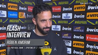 Rúben Amorim: "O objetivo é ganhar mas melhor a nossa forma de jogar"