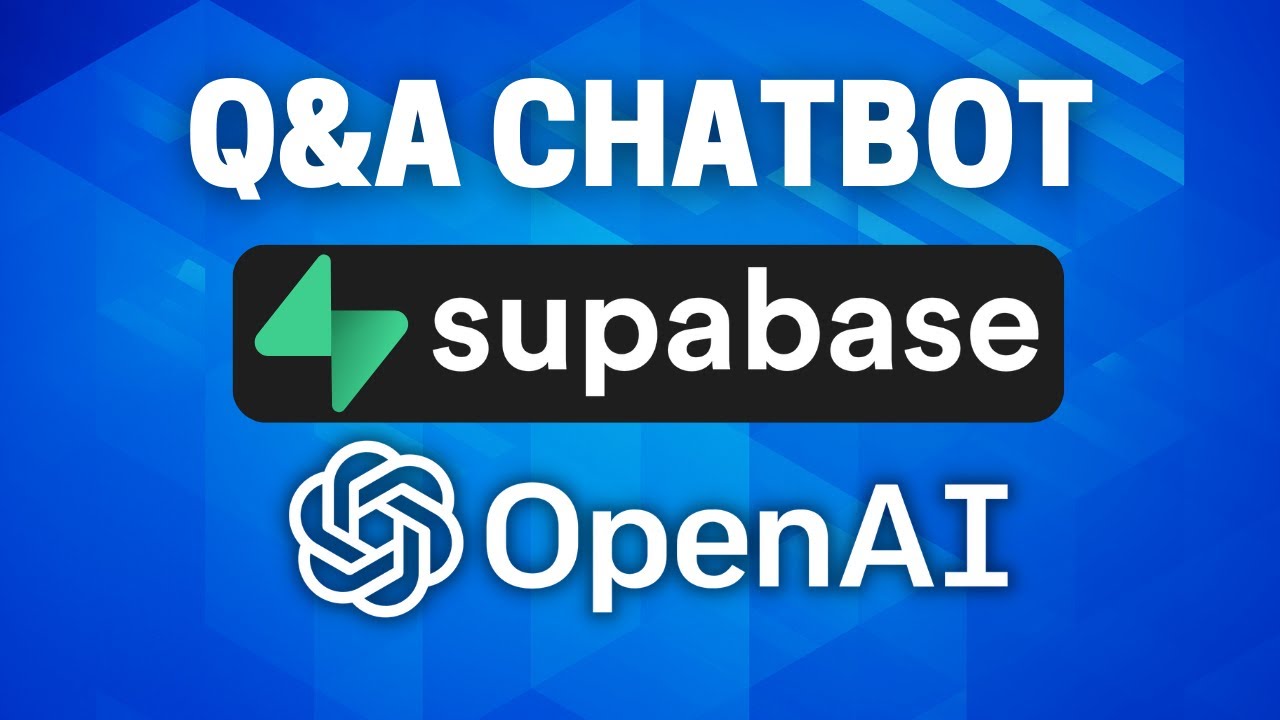 Build A Chatbot With Custom Data Using ChatGPT And Supabase - YouTube